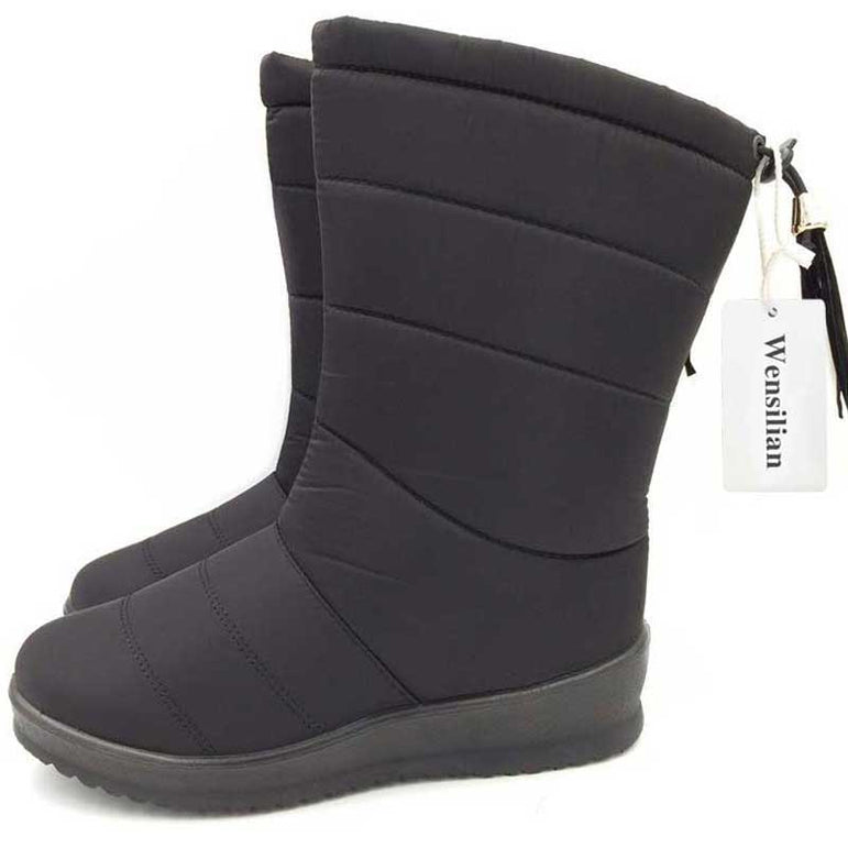 Mid-Calf Down Waterproof Ladies Snow Boat
