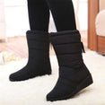 Mid-Calf Down Waterproof Ladies Snow Boat
