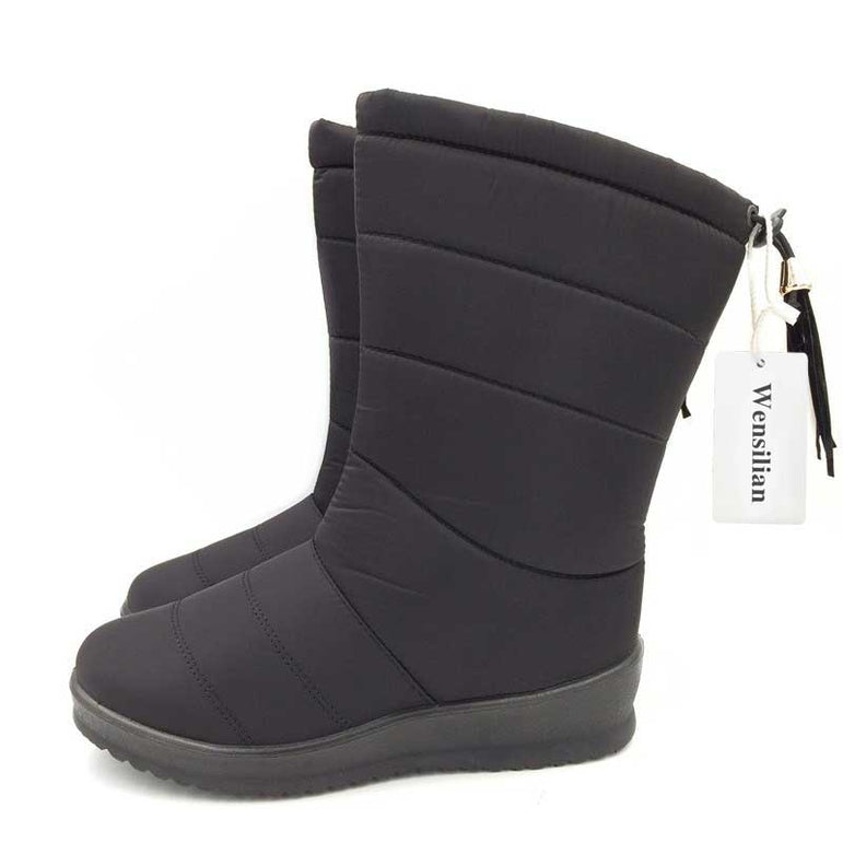 Mid-Calf Down Waterproof Ladies Snow Boat