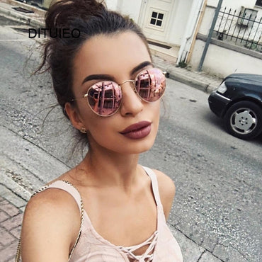 New Brand Designer Vintage Oval Sunglasses