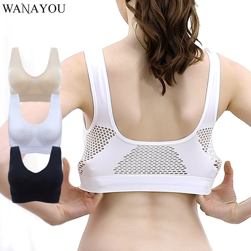 Hollow Out Padded Sports Bra