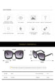 Oversized Women Gradient Sunglasses