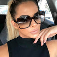 Gradient Plastic Fashion Women Oversize Sunglasses