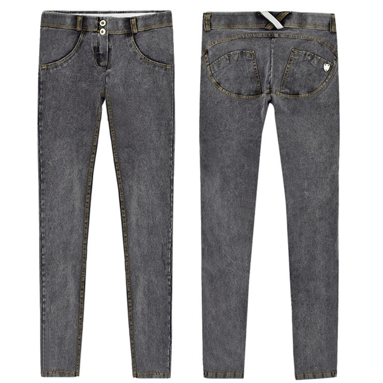 Jeans Woman Peach Push Up Hip Skinny Denim Pant