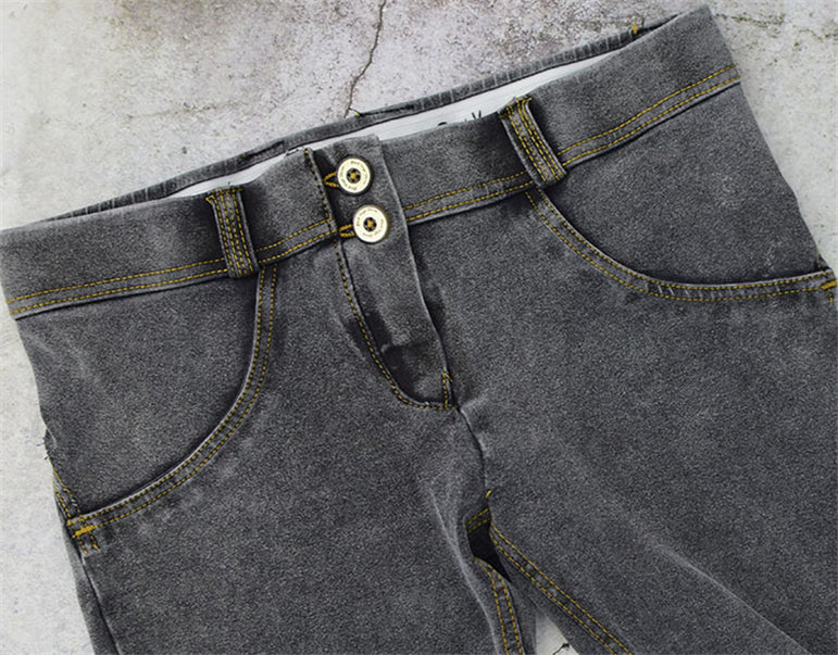Jeans Woman Peach Push Up Hip Skinny Denim Pant