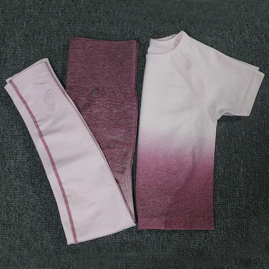 Ombre Energy Seamless Women Sport Suit