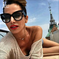 Cat Eye Oversize Gradient Sunglasses