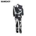Women Sexy Ladies Party Long Sleeve Jumpsuit