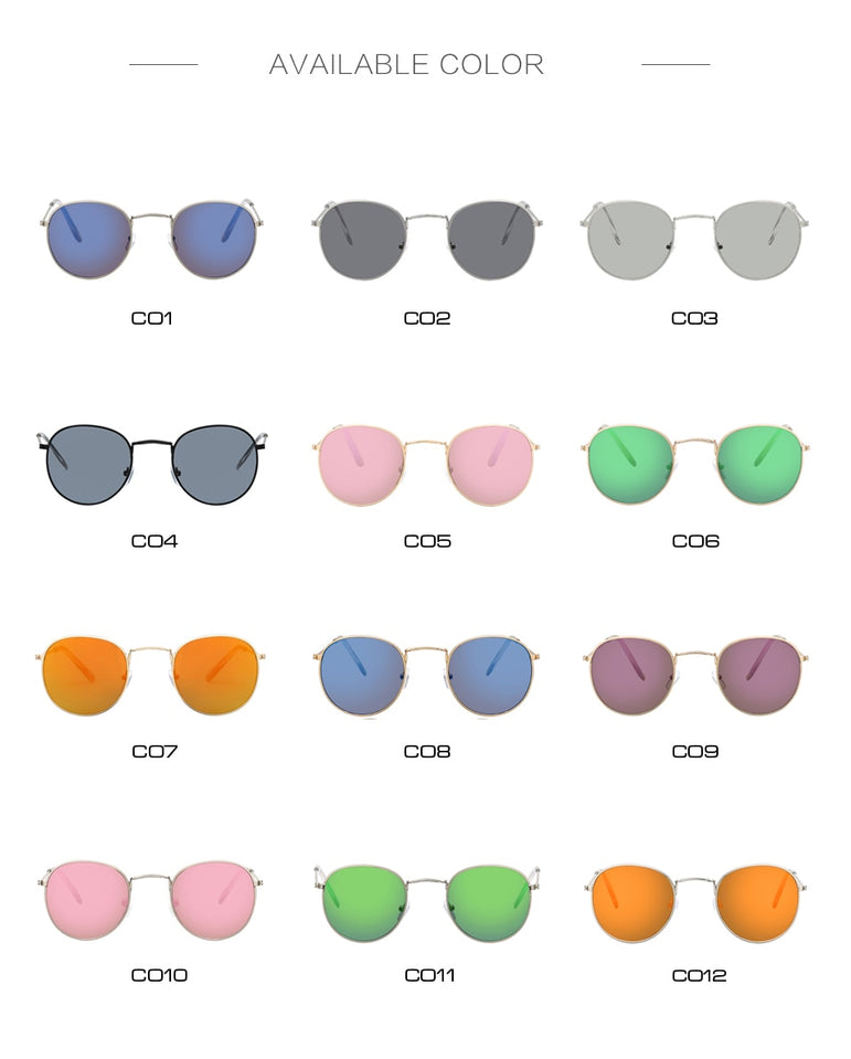 New Brand Designer Vintage Oval Sunglasses