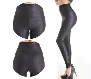 Stretch High Waist quality Faux Leather Pants