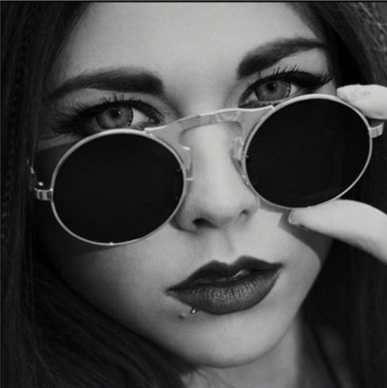 Round Metal Women Style Retro SUNGLASSES