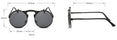 Round Metal Women Style Retro SUNGLASSES