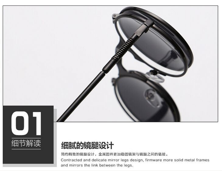 Round Metal Women Style Retro SUNGLASSES