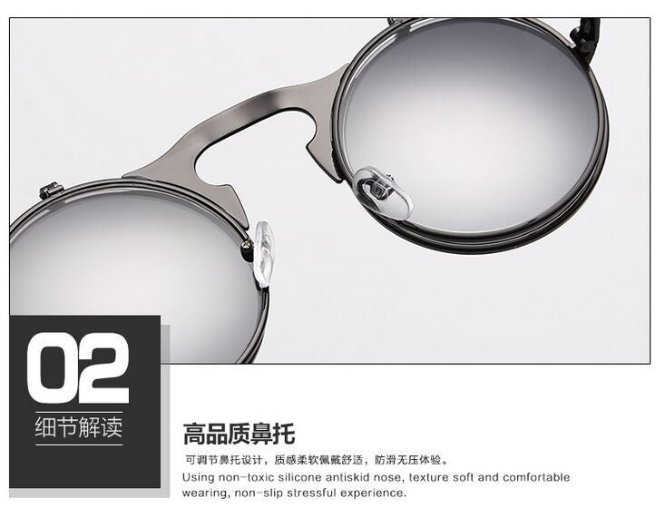 Round Metal Women Style Retro SUNGLASSES
