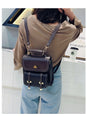 Pu Leather Preppy Women Famous Backpack