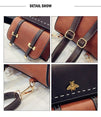 Pu Leather Preppy Women Famous Backpack