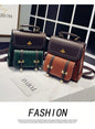 Pu Leather Preppy Women Famous Backpack