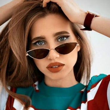 Cat eye Brand Design Metal Frame Sunglasses