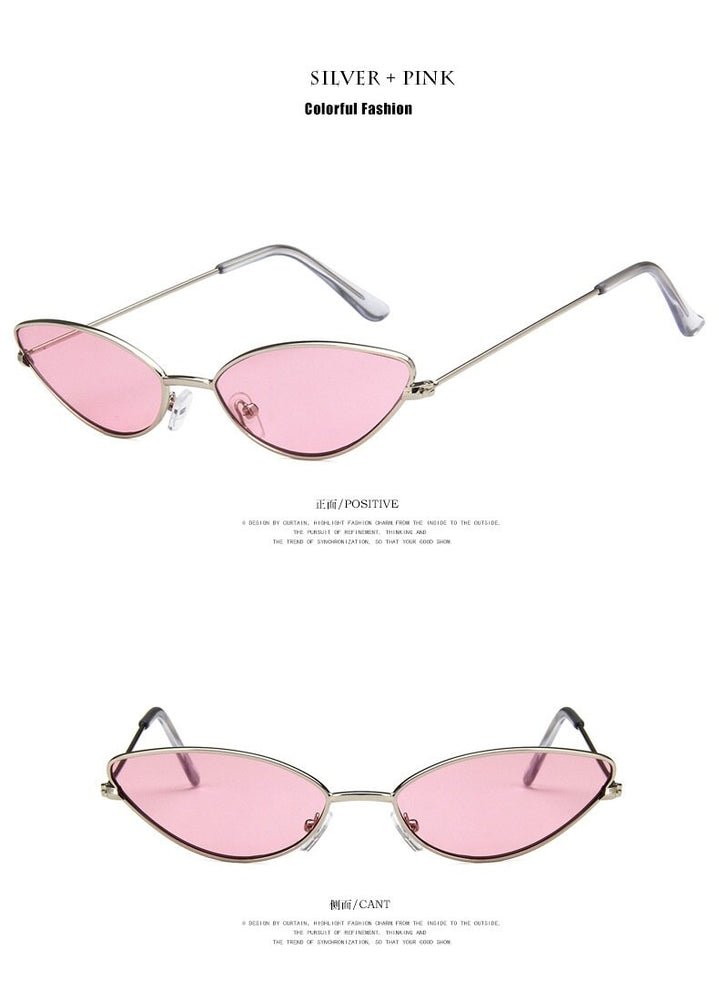 Cat eye Brand Design Metal Frame Sunglasses