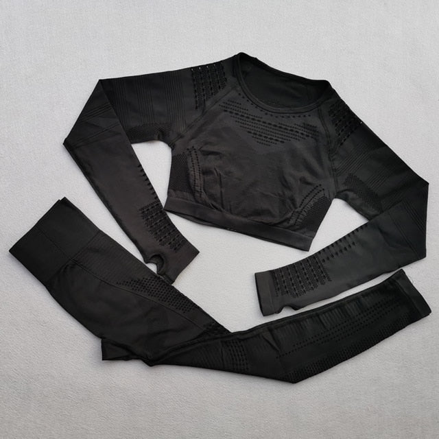 Ombre Seamless Women Sport Suit