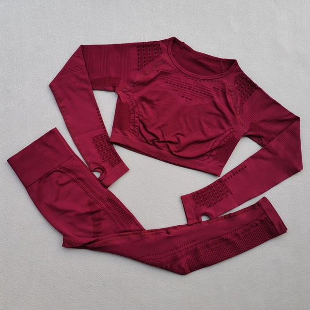 Ombre Seamless Women Sport Suit