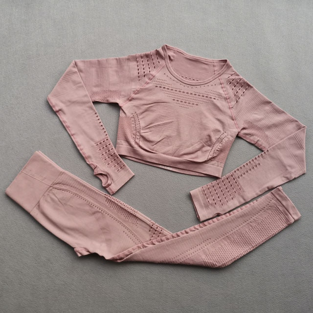 Ombre Seamless Women Sport Suit