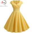 Cute Pink Summer Swing Vintage Dress
