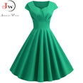 Cute Pink Summer Swing Vintage Dress