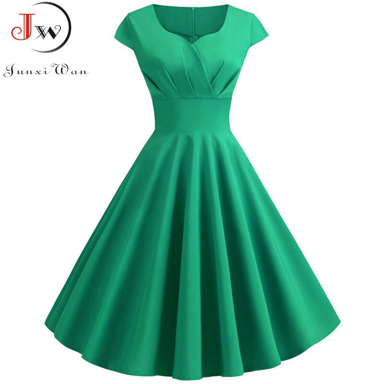 Cute Pink Summer Swing Vintage Dress