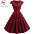 Cute Pink Summer Swing Vintage Dress