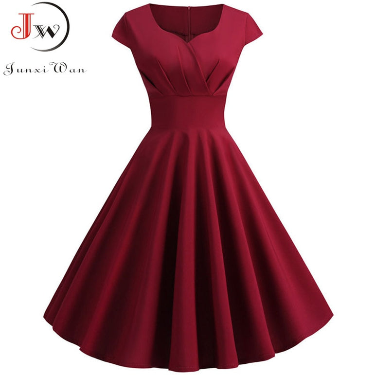 Cute Pink Summer Swing Vintage Dress