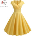 Cute Pink Summer Swing Vintage Dress