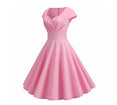 Cute Pink Summer Swing Vintage Dress