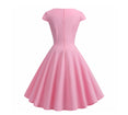 Cute Pink Summer Swing Vintage Dress