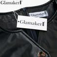 Leather V Neck Sexy Bodycon Dress