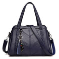 Genuine Leather Tote Tassel Shoulder Bags
