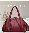 Genuine Leather Tote Tassel Shoulder Bags