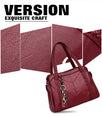 Genuine Leather Tote Tassel Shoulder Bags
