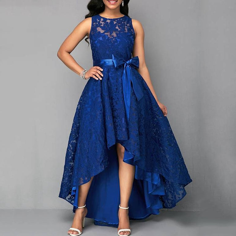Vintage Sleeveless Lace Party Dress