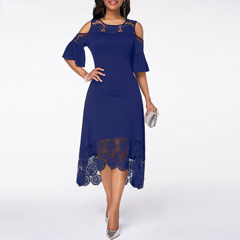 Vintage Sleeveless Lace Party Dress