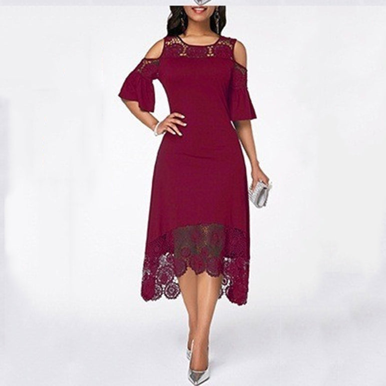 Vintage Sleeveless Lace Party Dress