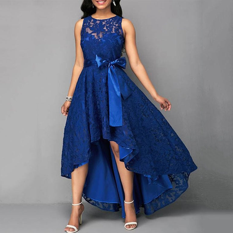 Vintage Sleeveless Lace Party Dress