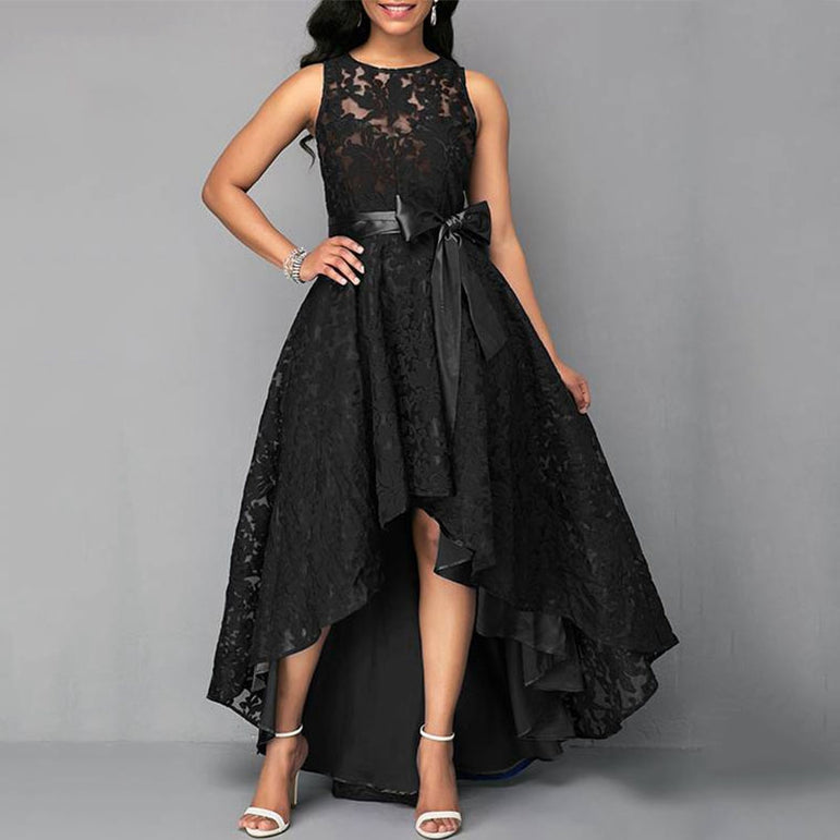 Vintage Sleeveless Lace Party Dress