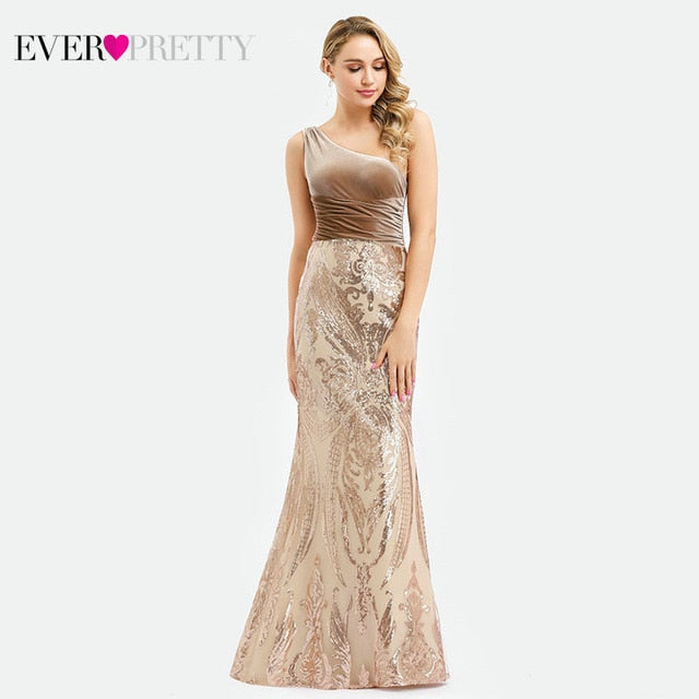 Sleeveless Mermaid Burgundy Long Evening Dresses