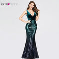 Sleeveless Mermaid Burgundy Long Evening Dresses