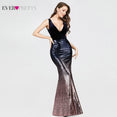 Sleeveless Mermaid Burgundy Long Evening Dresses