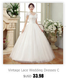 Elegant A-Line Lace Long Beach Vintage Bridal Dress