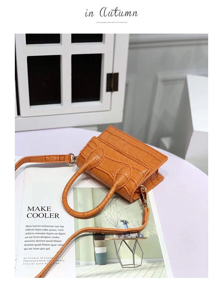 Mini Small Square Leather Women's Handbag
