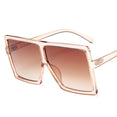 Plastic Oversized Women Square Sunglasses