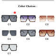Plastic Oversized Women Square Sunglasses